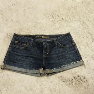 Blue jean shorts